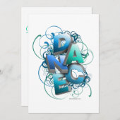 3D Dance (printemps) Considérant Invitation (Devant / Derrière)