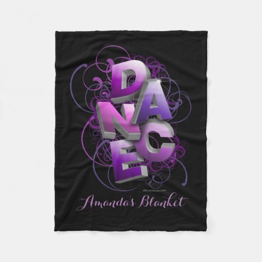 3D Dance (zomer) | Gepersonaliseerd) Fleece Deken (Voorkant)