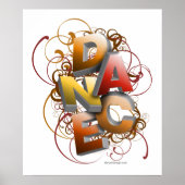 3D-dans (Herfst) Poster (Voorkant)