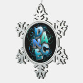 3D Dans (lente) Tin Sneeuwvlok Ornament (Rechts)