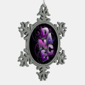 3D Dans (zomer) Tin Sneeuwvlok Ornament (Links)