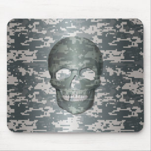 3D Digital Camo Skull Muismat