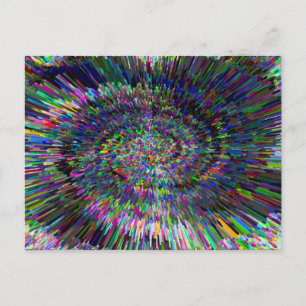 3D Dimensionale Samenvatting van de Kunst Briefkaart