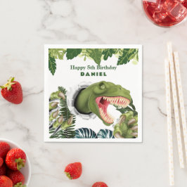 3D Dinosaur Birthday Servet