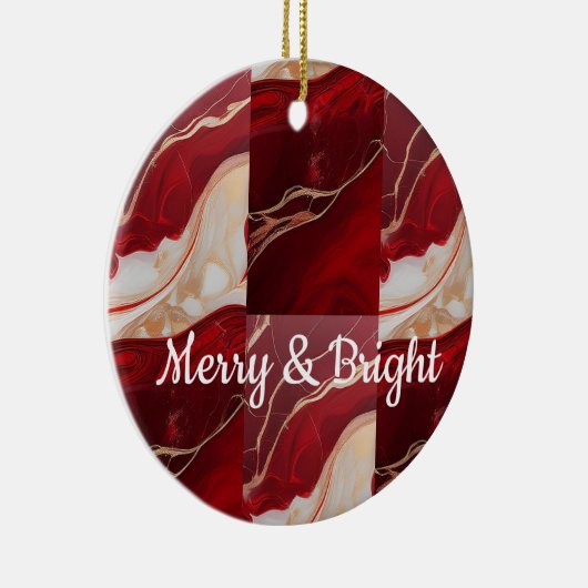 3D Double-Sided Ceramic Christmas Ornament (Rechts)