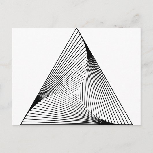 3d Driehoek optische illusie Briefkaart (Voorkant)