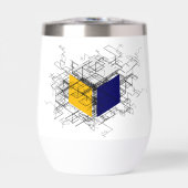 3D dronkaard wandel wijn tumbler (Voorkant)