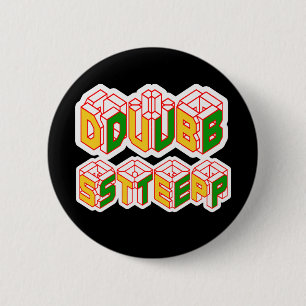 3D Dubstep-shirt Ronde Button 5,7 Cm