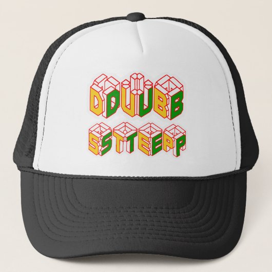 3D Dubstep-shirt Trucker Pet (Voorkant)