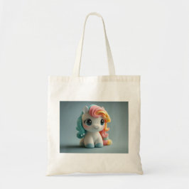 3D Eenhoorn speelgoed Tote Bag