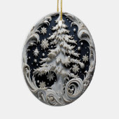 3D Effect Christmas Tree Ornament | Custom Name (Rechts)