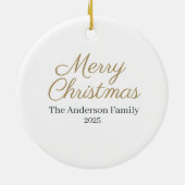 3D Effect Christmas Tree Ornament | Custom Name (Achterkant)