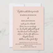 3D-effect op bruiloft Paarse glitter Kaart (Achterkant)