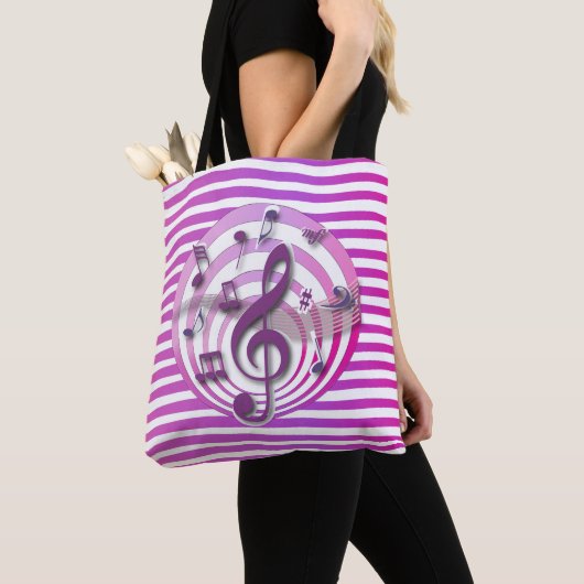 3D-effect roze notities Tote Bag (Dichtbij)
