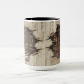 3D Effect Verborgen Boekenplank Mok (Midden)