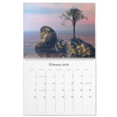 3D-effectfracties Kalender (Feb 2026)