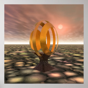 3D Egg Sparkle! Poster