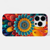 3D enkele bloem Case-Mate iPhone Case (Achterkant (horizontaal))