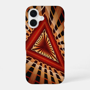 3D-fantasienetwerk moderne fractal grafisch ontwer iPhone 16 Hoesje