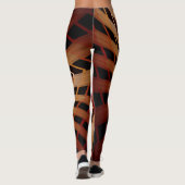 3D-fantasienetwerk moderne fractale grafische vorm Leggings (Achterkant)