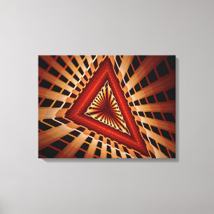 3D Fantasy Netwerk Modern Fractale Grafisch Ontwer Canvas Afdruk