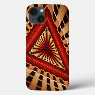 3D Fantasy Netwerk Modern Fractale Grafisch Ontwer iPhone 13 Hoesje