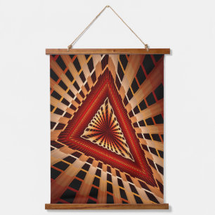 3D Fantasy Netwerk Modern Fractale Grafisch Ontwer Hangend Wandkleed