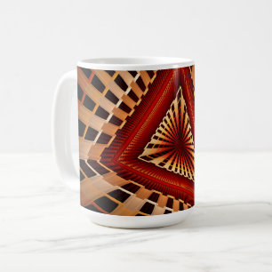 3D Fantasy Netwerk Modern Fractale Grafisch Ontwer Koffiemok