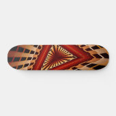3D Fantasy Netwerk Modern Fractale Grafisch Ontwer Skateboard (Horizontaal)