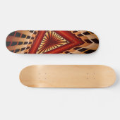 3D Fantasy Netwerk Modern Fractale Grafisch Ontwer Skateboard (Horizontaal)