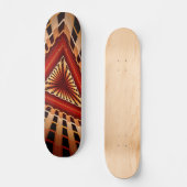 3D Fantasy Netwerk Modern Fractale Grafisch Ontwer Skateboard (Voorkant)