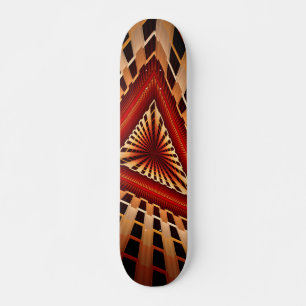 3D Fantasy Netwerk Modern Fractale Grafisch Ontwer Skateboard