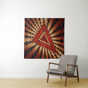 3D Fantasy Netwerk Modern Fractale Grafisch Ontwer Wandkleed