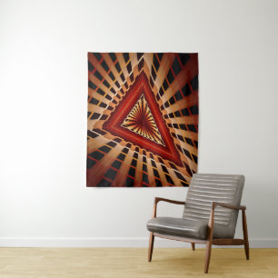 3D Fantasy Netwerk Modern Fractale Grafisch Ontwer Wandkleed