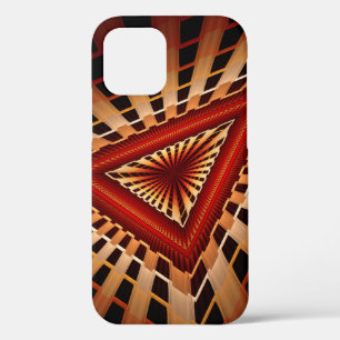 3D Fantasy Netwerk Modern Fractale Grafische Vormg iPhone 12 Hoesje