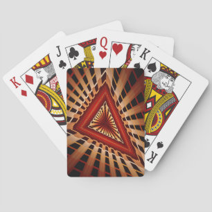 3D Fantasy Netwerk Modern Fractale Grafische Vormg Pokerkaarten