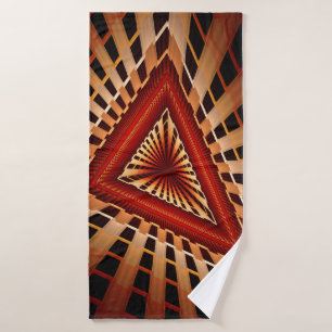 3D Fantasy Network Modern Fractal Graphic Design Badhanddoek