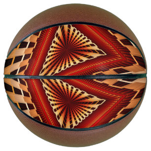 3D Fantasy Network Modern Fractal Graphic Design Basketbal