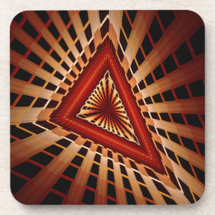 3D Fantasy Network Modern Fractal Graphic Design Bier Onderzetter