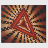 3D Fantasy Network Modern Fractal Graphic Design Cadeaupapier (Vlak)