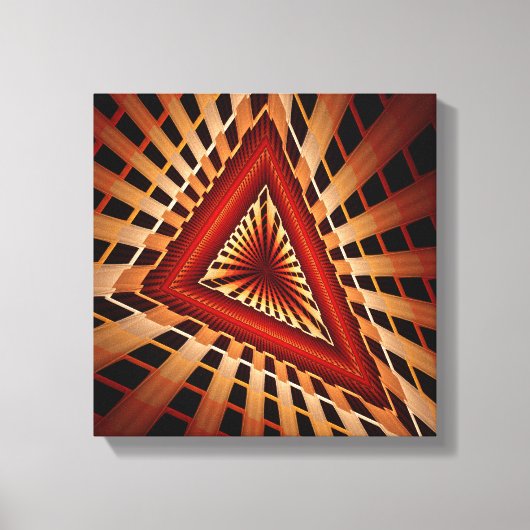 3D Fantasy Network Modern Fractal Graphic Design Canvas Afdruk (Voorkant)