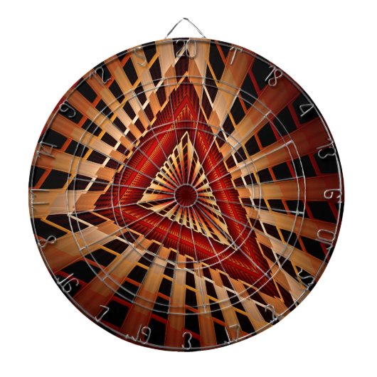 3D Fantasy Network Modern Fractal Graphic Design Dartbord (Voorkant)