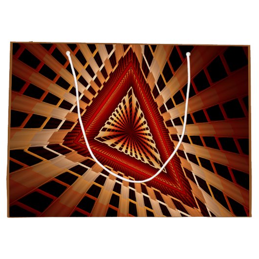 3D Fantasy Network Modern Fractal Graphic Design Groot Cadeauzakje (Achterkant)