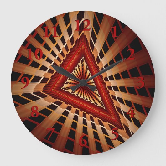 3D Fantasy Network Modern Fractal Graphic Design Grote Klok (Voorkant)