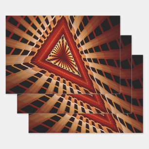 3D Fantasy Network Modern Fractal Graphic Design Inpakpapier Vel