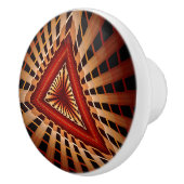 3D Fantasy Network Modern Fractal Graphic Design Keramische Knop (Rechts)