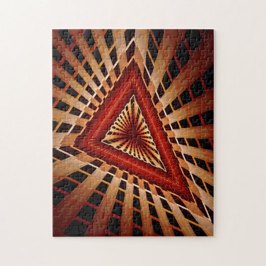 3D Fantasy Network Modern Fractal Graphic Design Legpuzzel (Verticaal)