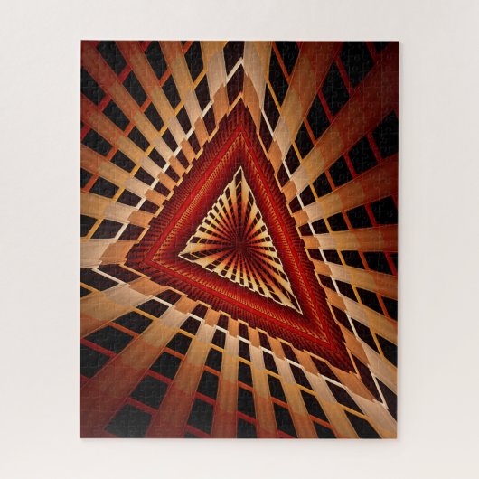 3D Fantasy Network Modern Fractal Graphic Design Legpuzzel (Verticaal)