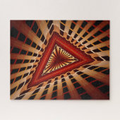 3D Fantasy Network Modern Fractal Graphic Design Legpuzzel (Horizontaal)