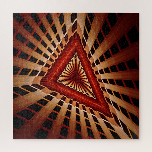 3D Fantasy Network Modern Fractal Graphic Design Legpuzzel (Verticaal)